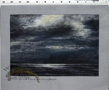 Moonlight and Cloud, Worthing Beach